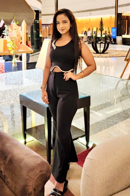 Swarovski Embellished Co-ord Set - Luxe Black