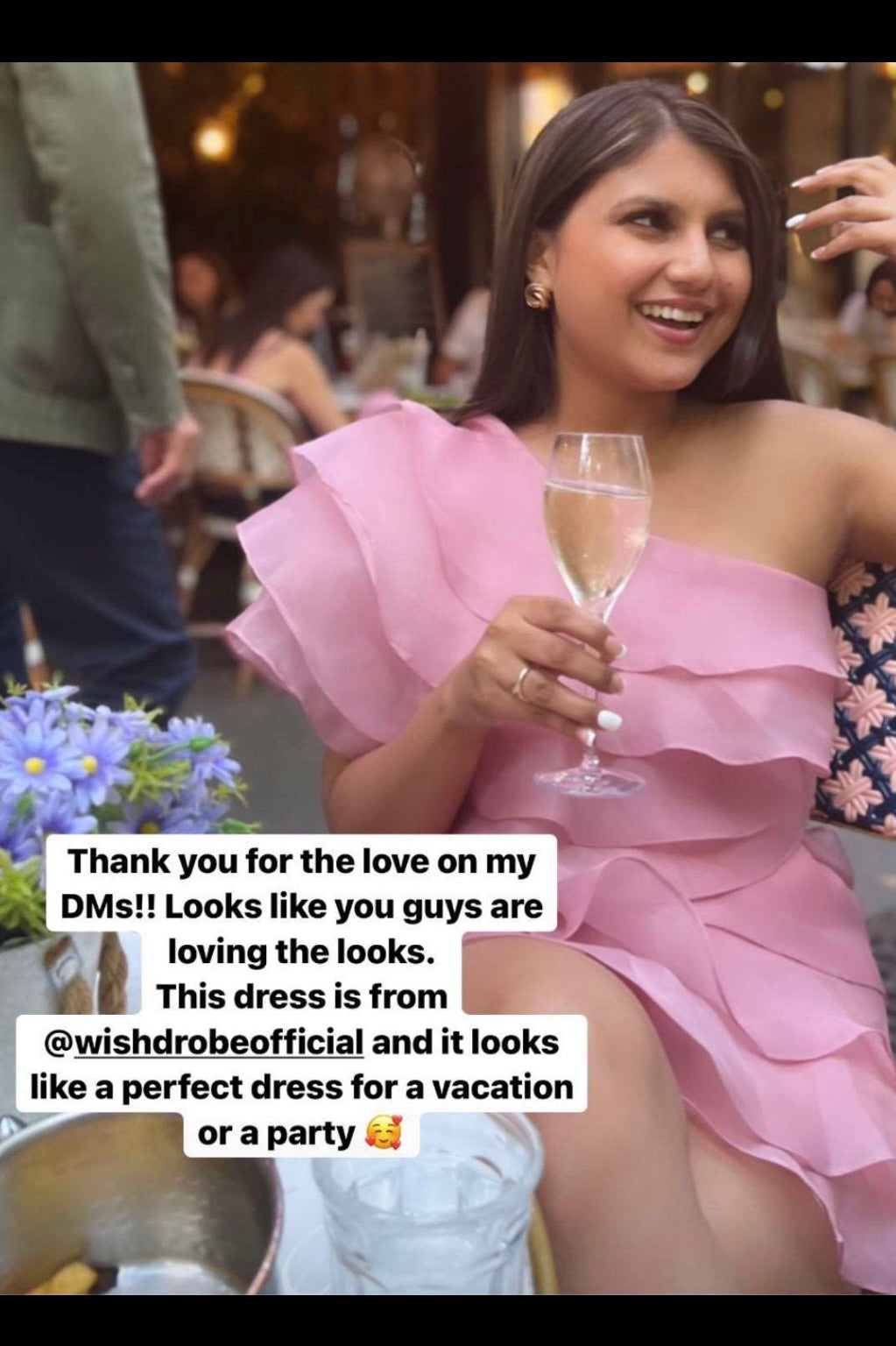 Ruffled Organza Dress & Rhinestone buckled belt - Earthy Pink