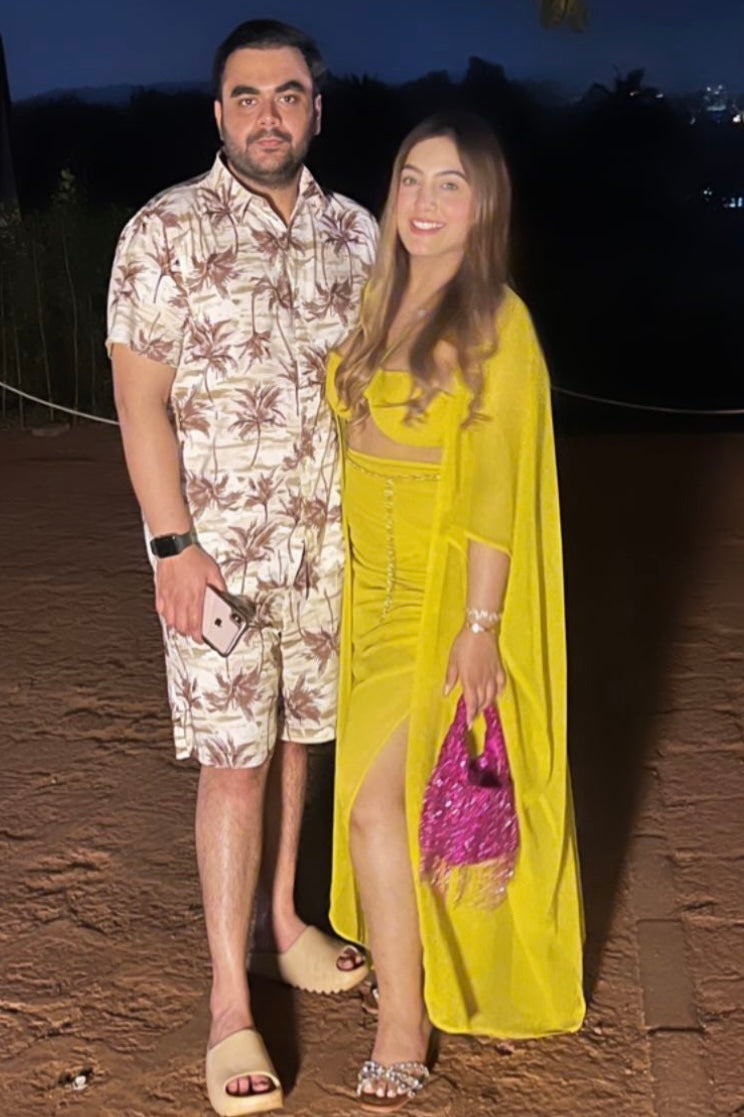 3-Piece Resort Wear Set- Sunshine Lime