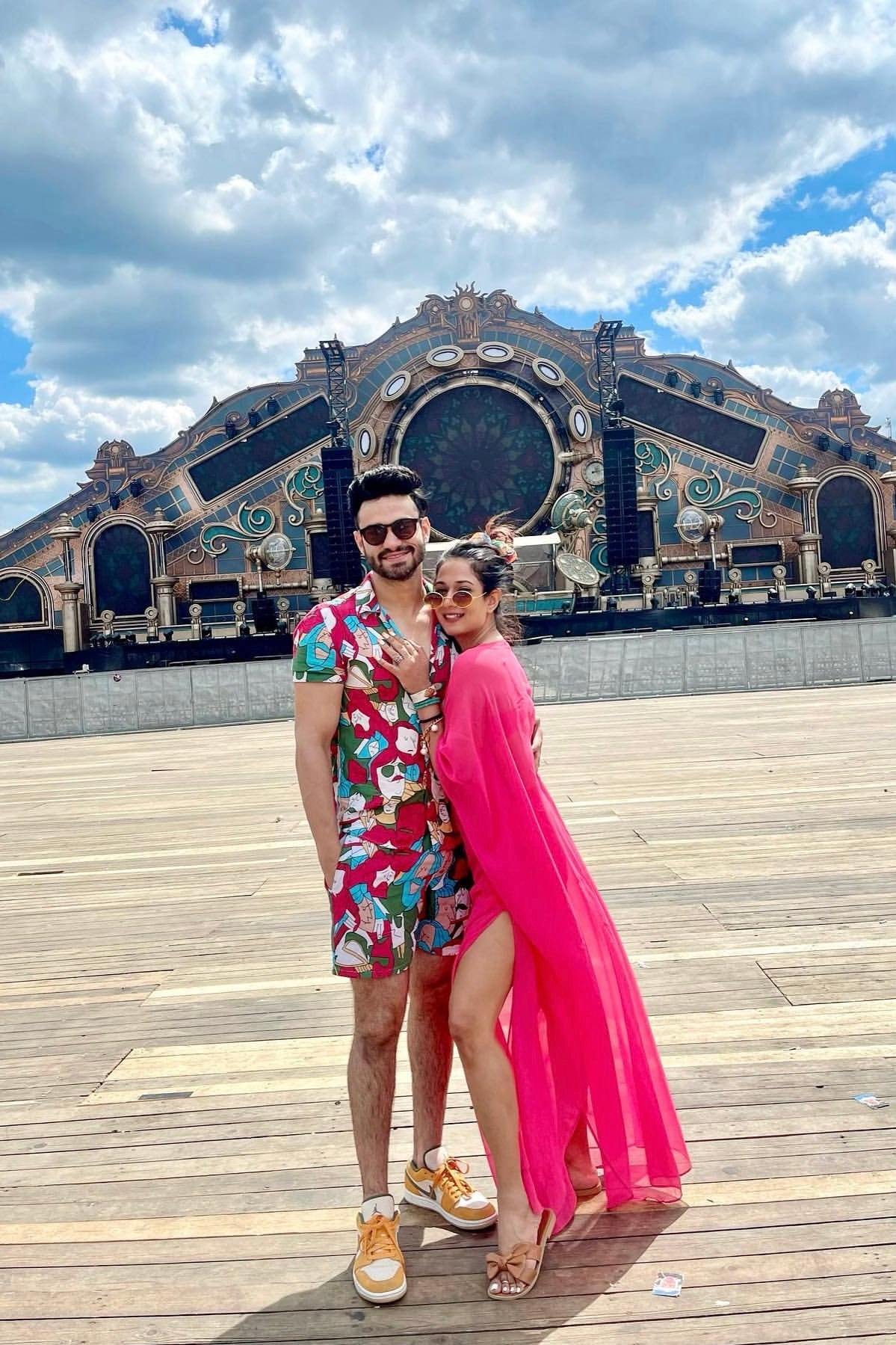 3-Piece Resort Wear Set- Hot Pink