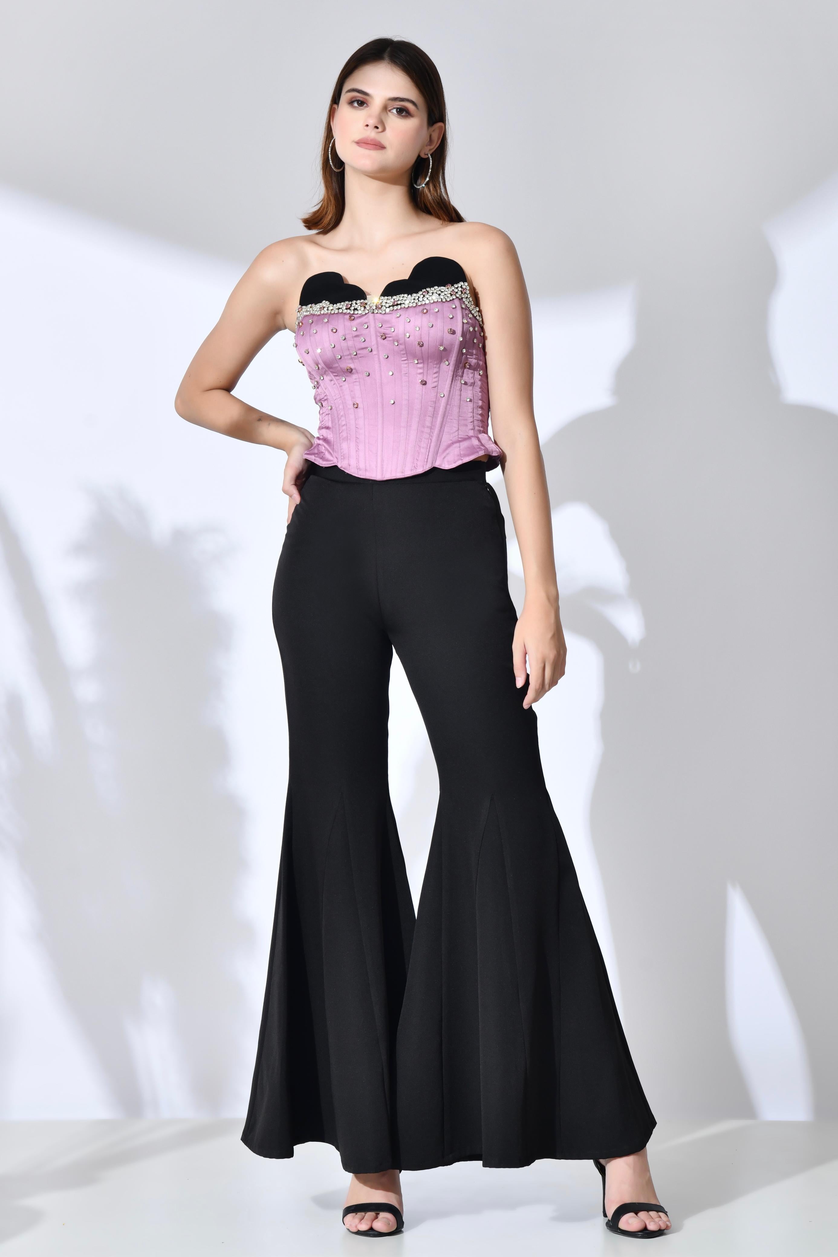 Midnight Mauve Set - Black/Mauve