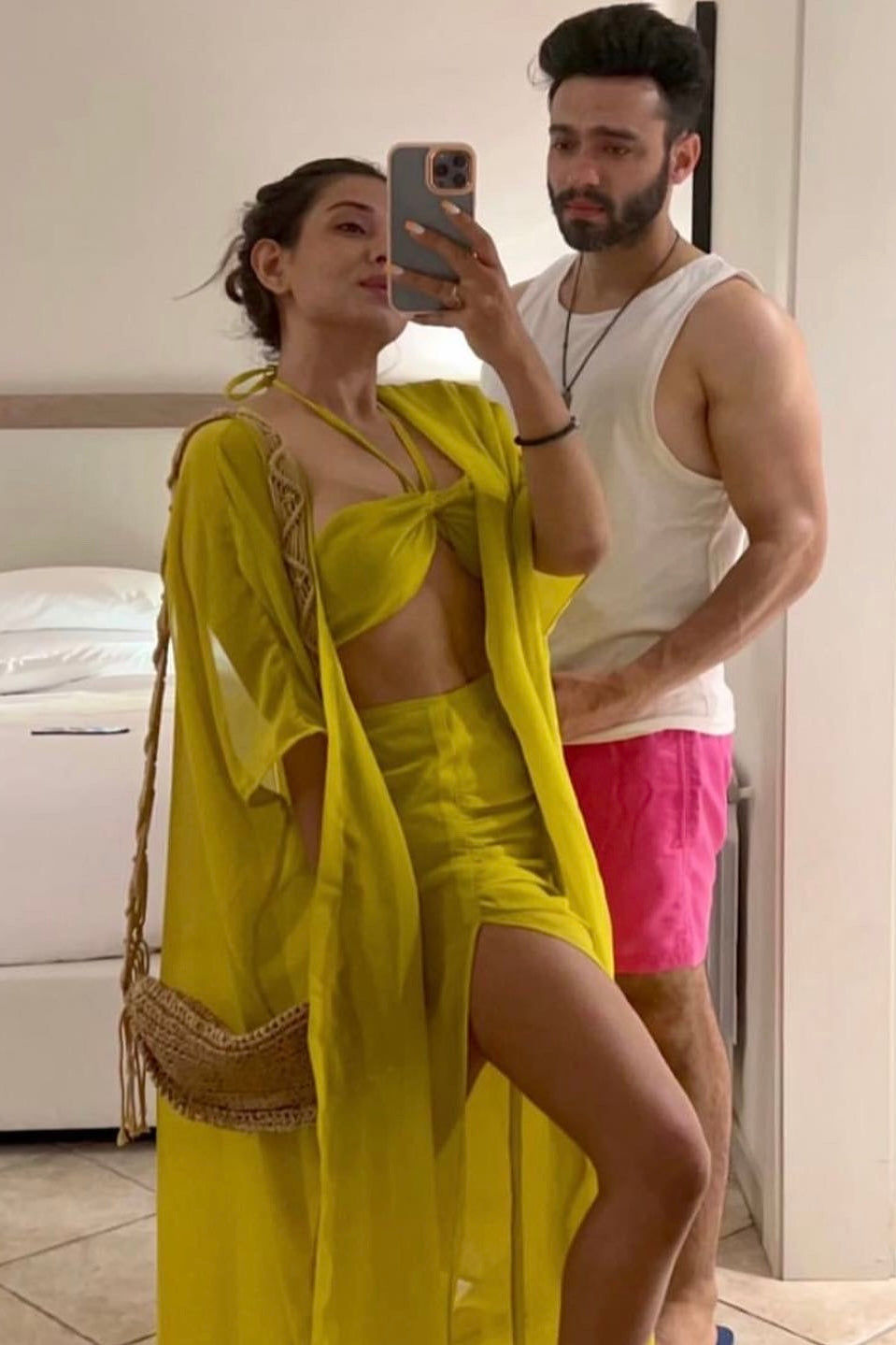 3-Piece Resort Wear Set- Sunshine Lime