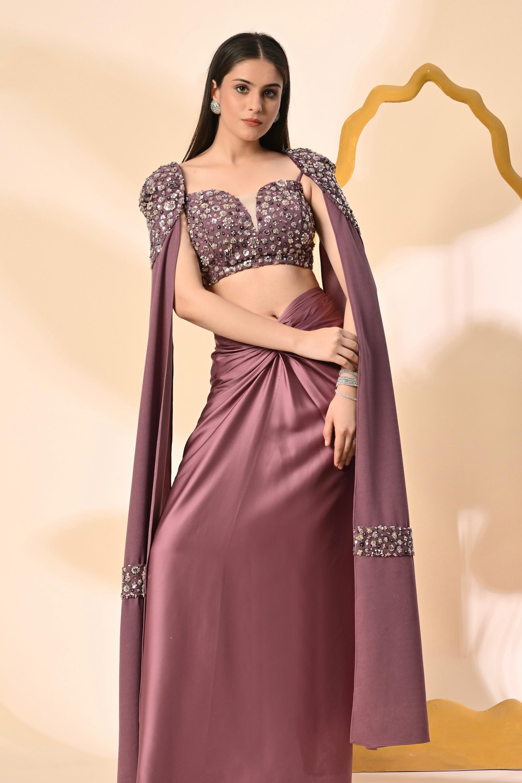 Bespoke Indo Western Set: Mystic Mauve