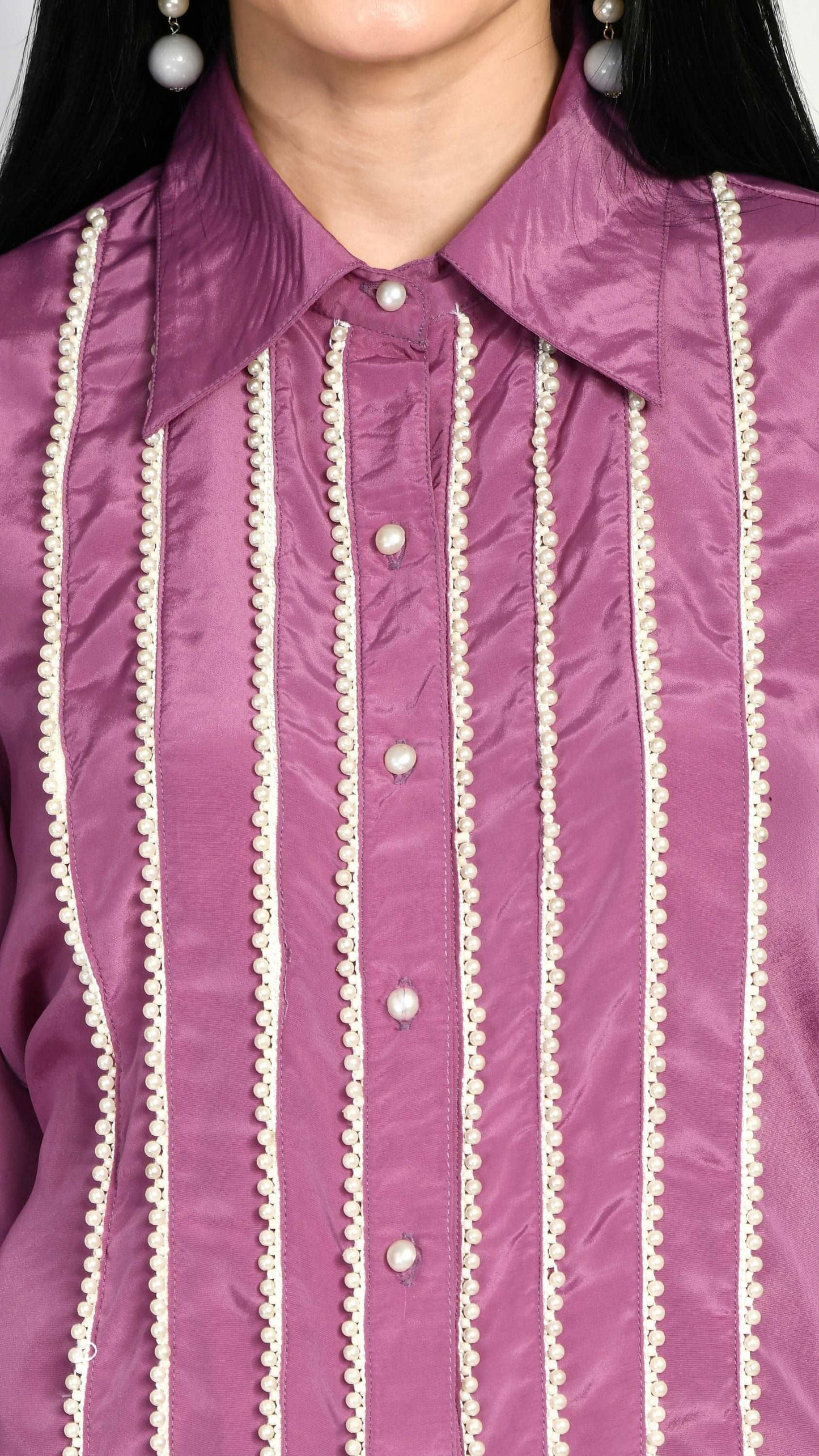 Pearl Rhubarb Purple Co-ord Set - wishdrobe