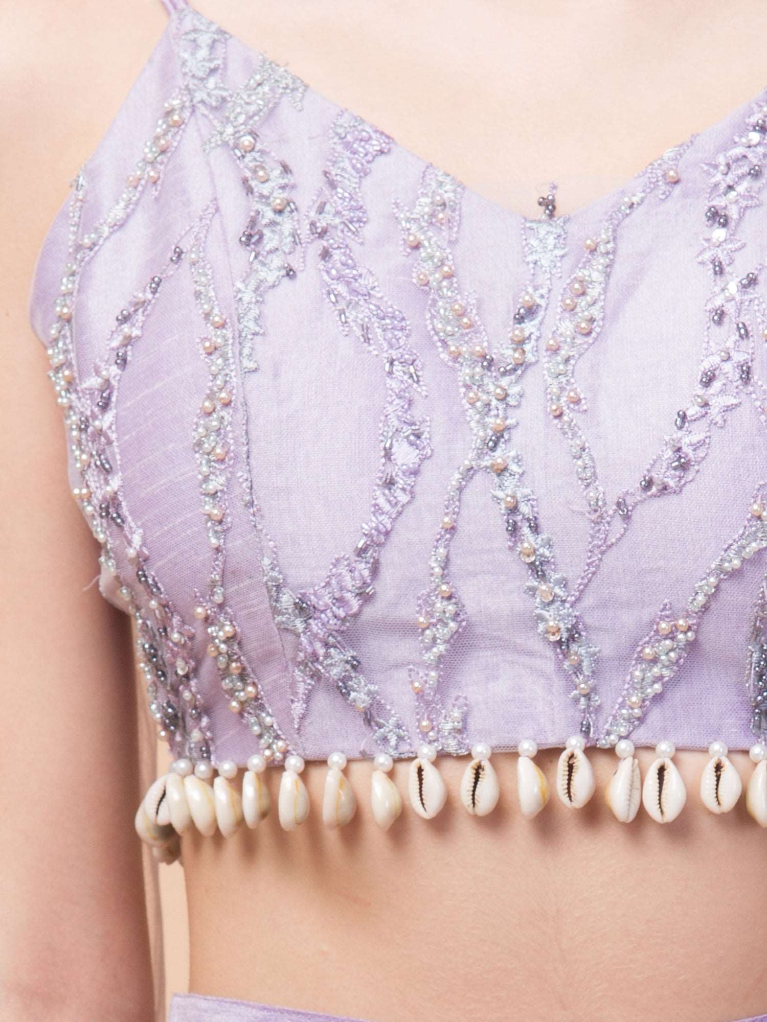 Lavender Indo-Western Co-Ord Set - wishdrobe