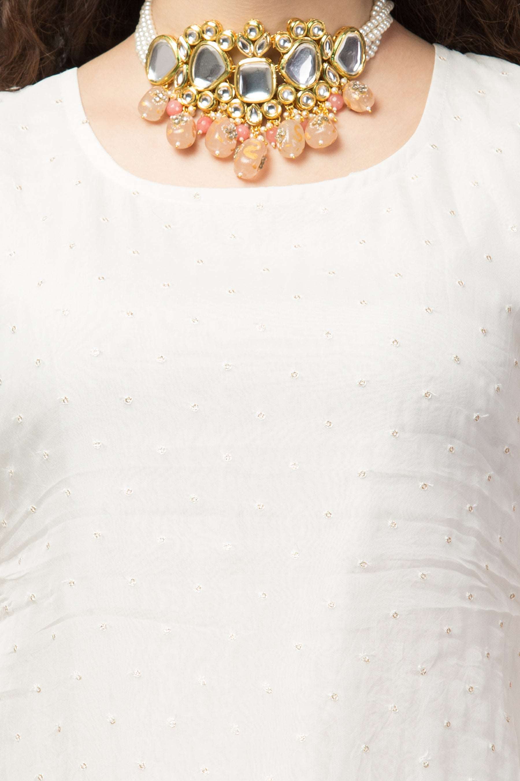 Timeless Natural White Suit with Tulip Pants - wishdrobe