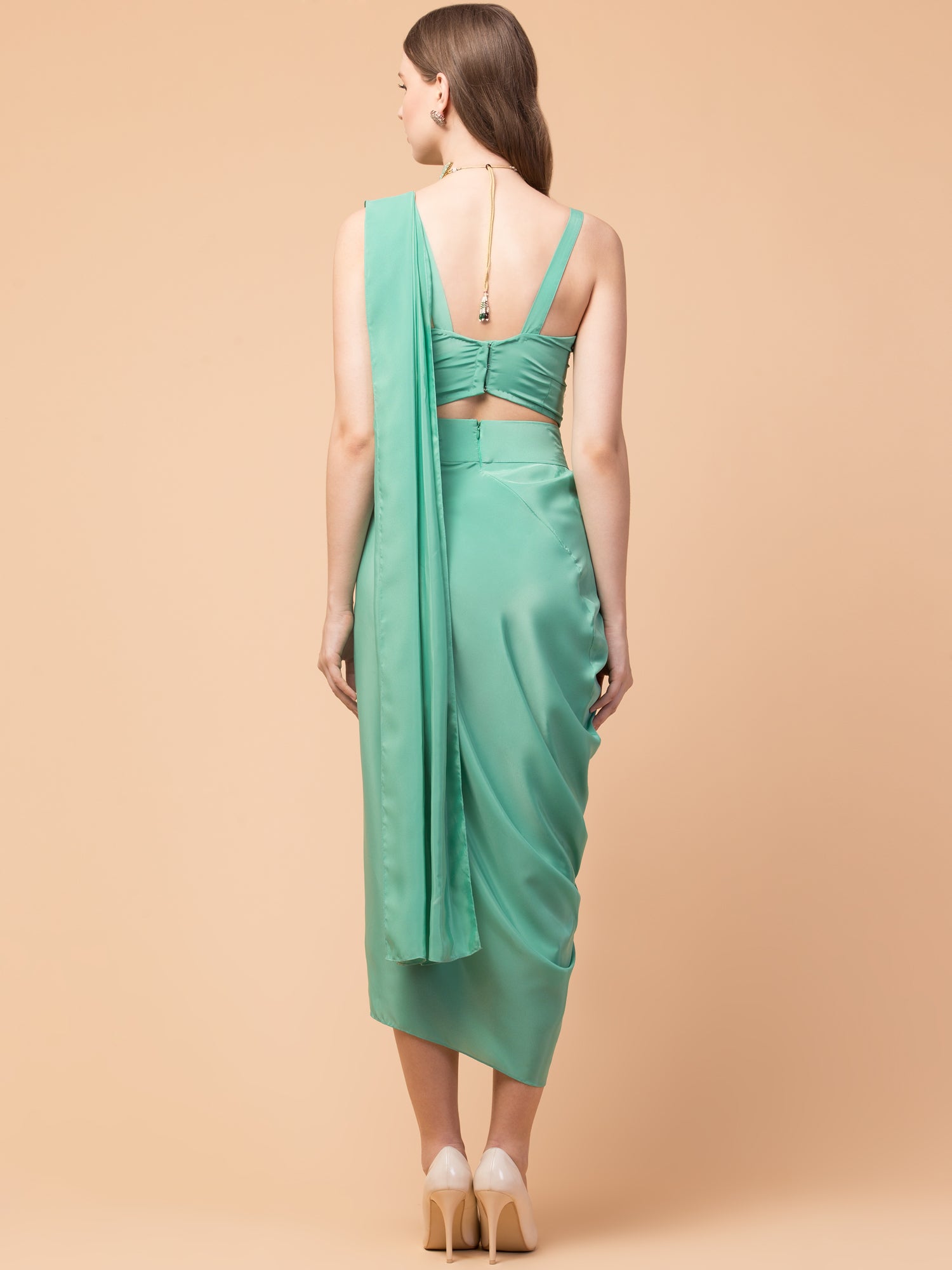 Misty Mint Drape 2-Piece Set - wishdrobe